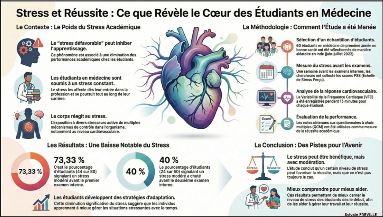 Stress et Réussite : Ce que Révèle le Cœur des Étudiants en Médecine